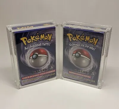 Pokemon Base Starter Deck Magnetic Acrylic Case Storage Display (Case Only) 1999 • $24