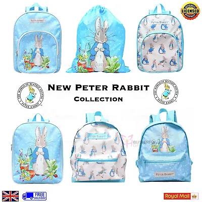 Peter Rabbit Luxury Premium Backpacks Kids School Lunch Bag Back Pack Rucksack • £7.95