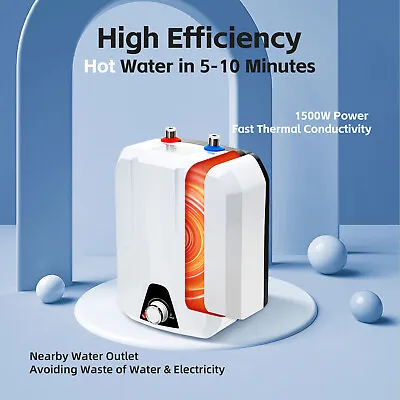 1500W Small Electric Water Heater Mini Tank Water Heater Instant Heating Kitchen • $74
