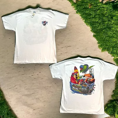 Vintage 1998 Caribbean Soul Parrot Pool Party T Shirt Size XXL Single Stitch USA • $27.99