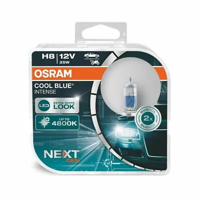 OSRAM COOL BLUE® INTENSE Halogen Car Bulbs 64212CBN-HCB H8 12V 35W • £31.68