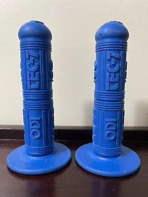 ODI TEC 7 GRIPS OLD SCHOOL BMX Vintage 1986 87 Blue GT JMC SE Haro Hutch DG VDC • $400