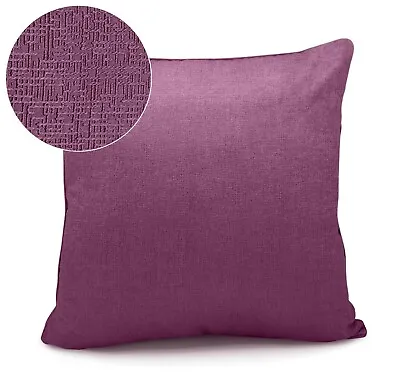 Soft Textured Scatter Cushion Covers Piped Edging 43x43cm Black Pink Orange • £3.95