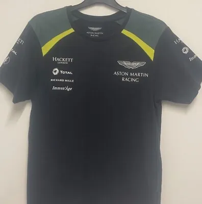 £21.50 • Buy Men’s Hackett Aston Martin Racing Short Sleeve T-shirt Size XS - Black