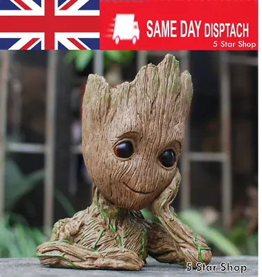 Guardians Of The Galaxy Baby Groot Figure Flowerpot Style Pen Pot Toy Model Gift • £9.99
