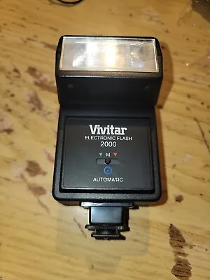 Vivitar V2000 Shoe Mount Flash Tested (323) • $16.99