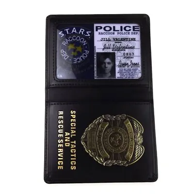 Resident Evil Stars Jill Police Metal Badge With ID Wallet Holder Case • $27.99