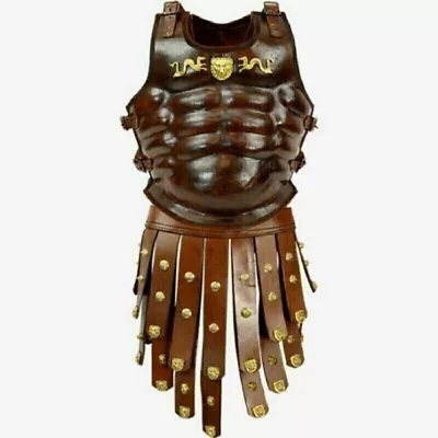 Medieval Roman Greek Knights Leather Muscle Body Armor • $252