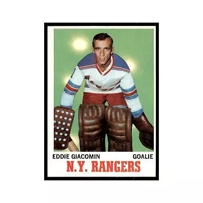 1970 Topps Ed Giacomin New York Rangers #68 • $14.25