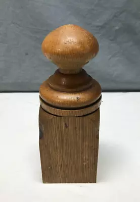 Antique Vintage Turned Hardwood Oak Newel Post Finial Old 470-24B • $69.95