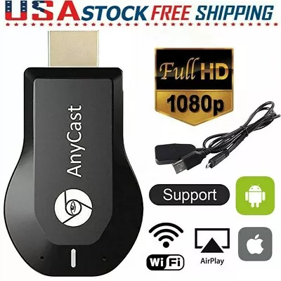 Anycast Miracast Airplay HDMI 1080P TV USB WiFi Wireless Display Dongle Adapter • $14.98