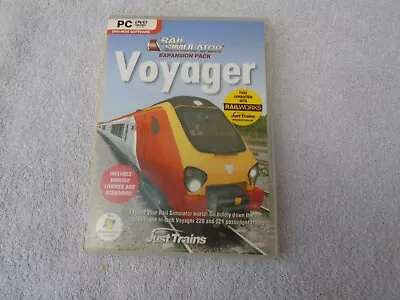 VOYAGER Add-On Expansion Pack For RAIL SIMULATOR Sim Pc DVD Rom • £6.49