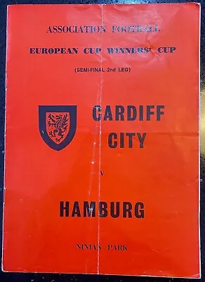 Cardiff City V Hamburg ECWC Semi Final 1967/68 Pirate. • £4