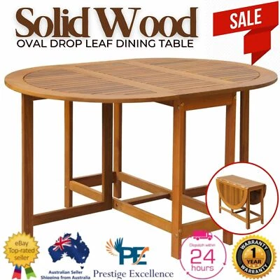 $140.02 • Buy Outdoor Garden Dining Table Patio Picnic Folding Camping Portable Oval Furniture