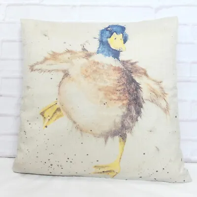 Duck Cushion Cover Farmhouse Country Style Animal Decorative Novelty Gift 18  • £9.99