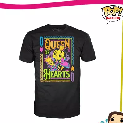 Alice In Wonderland Funko Pop Tee! T-Shirt Queen Of Hearts Blacklight Size XXL • £19.95