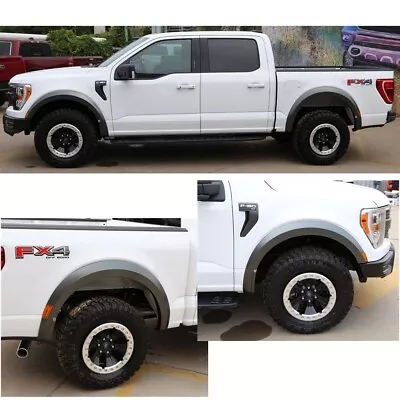 For 21-22 Ford F150 Raptor Style Fender Flare Wheel Protector Gray 4 PCS • $249.95