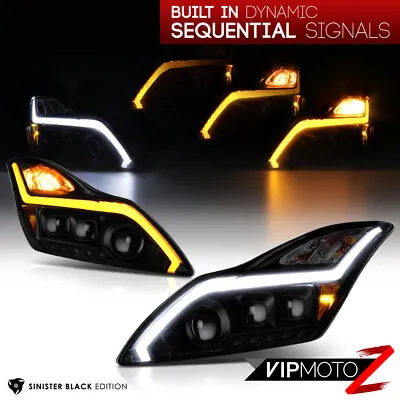 [SEQUENTIAL LED SIGNAL DRL] Smoke Projector Headlight Lamp For 08-15 G37 Q60 2DR • $399.99