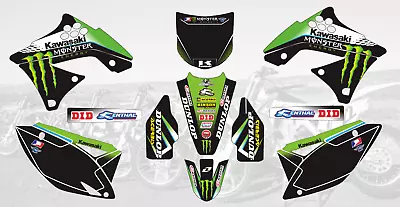 295 Mx Graphics Decals Stickers For Kawasaki Kx250f 2009-2012 Kx450f 2009-2011 • $89