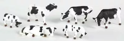 Bachmann 33153 Cows Black/White O Scale Figures • $12.99