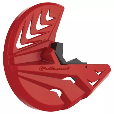 Polisport Front Brake Disc Rotor Guard Protector Cover Red CRF250R 450R 10-14 • $49.53