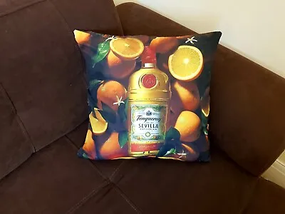 1x Tanqueray Seville Gin Cushion Cover Pillow Case 18” 45x45cm Party Gift • £14