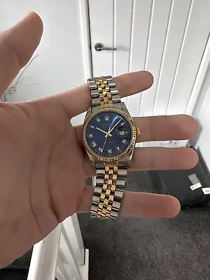 Rolex Datejust 16233 In Steel & Gold 36mm Blue Dial • £5695