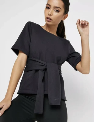 £36.30 • Buy NWT Nike Studio Wrap Dri-Fit Oil Grey Yoga Pilates Top AR6367-080 M Reversible