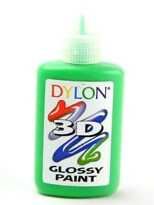 Dylon 3D GLOSSY Fabric Puff Paint - Green • £3.99