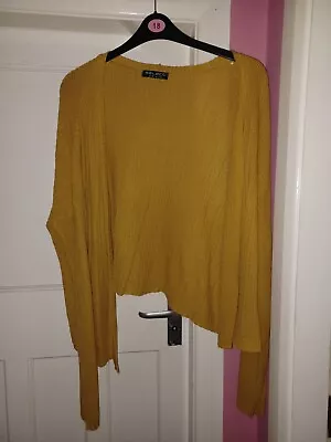 Select Size 18 Mustard Open Front Cardigan • £5.12