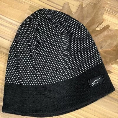 Alpinestar Adult Mens Beanie Reflective In Black Mx Motocross Style  • $29.95