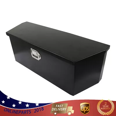 Trailer Tongue Box/Trailer Tool Box Black Steel 35 X 12.2 X 11.8inch  2.31cu.ft. • $95.79