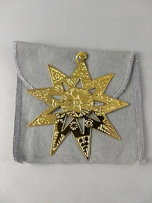 MMA 1972 (1st) Sterling Silver Star Christmas Ornament Unused Excellent W/bag • $132.50