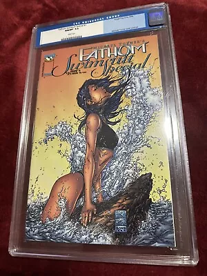 *FATHOM (2000) SWIMSUIT SPECIAL# 1 ORIGINAL CGC LABEL 9.8 M. Turner Beach Babe* • $75