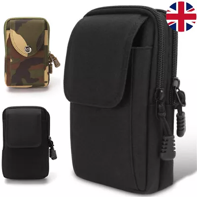 Tactical Molle Pouch Belt Waist Bag Men Tool Bags Mobile Phone Case Outdoor UK • £2.99