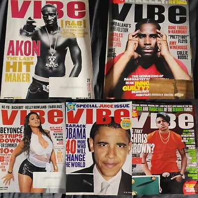 $160 • Buy Vibe Magazine Lot Of 22 Issues 1994 To 2008 Beyonce Obama Michael Jordan Tupac