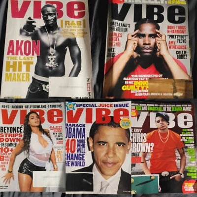 $160 • Buy Vibe Magazine Lot Of 22 Issues 1994 To 2008 Beyonce Obama Michael Jordan Tupac