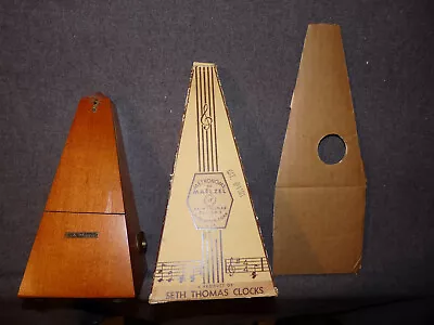 Vintage SETH THOMAS Metronome De Maelzel With Original Packaging - Working Order • $195