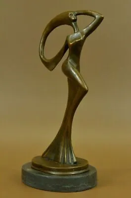 Signed Original Milo Abstract Modern Art Female Bronze Sculpture Statue Decorati • £129.20