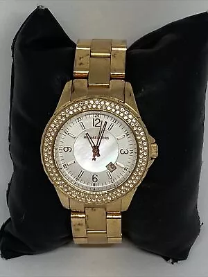 Michael Kors Glitz MK5403 Women's Stainless Steel Analog Dial Quartz Watch MP135 • $59.99