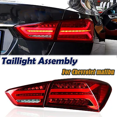 For Chevrolet Malibu LED Rear Lamps Assembly LED Tail Lights 2016-2019 2018 Red • $352.63