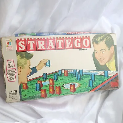 RARE ERROR PACK Vintage Stratego Board Game Milton Bradley 4916 Made USA 1961 • $134.99