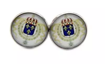 Gascoigne Cufflinks New France Fleur De Lis Crown Metal Alloy • $24.99