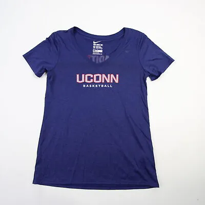 $13.74 • Buy UConn Huskies Nike Dri-Fit Short Sleeve T Shirt Women's M L XL Navy White New