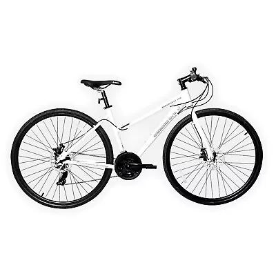 Paramount 100 Hybrid Bike 21-Speed Lightweight Aluminum Frame DISC BRAKES White • $310