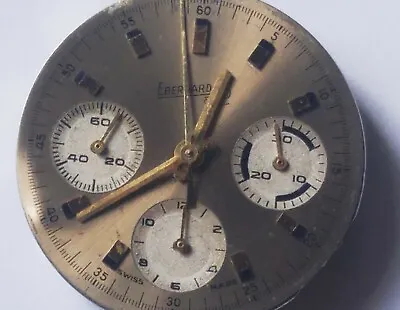 £110 • Buy EBERHARD & Co DIAL Valjoux 72 Vintage Chronograph Panda Zifferblatt Heuer