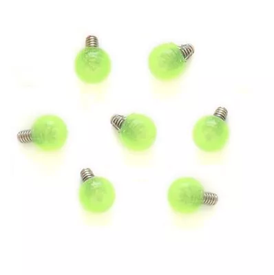 £3.49 • Buy Dermal Anchor Top - Green Glow In The Dark - Microdermal Surface Piercing - 3mm