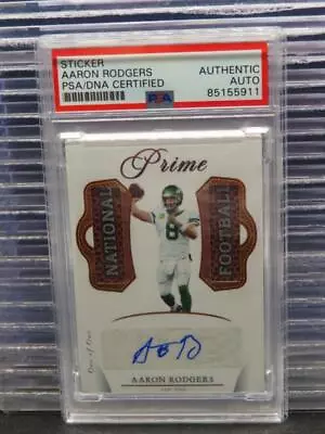 Sticker Aaron Rodgers Prime Dual Football Patch #1/1 PSA DNA Authentic Auto • $22.50