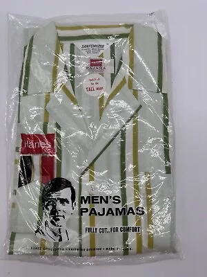 Vintage Hanes Sanforized Men’s Pajamas For The Tall Man Size M (B)  NOS NEW • $48.74