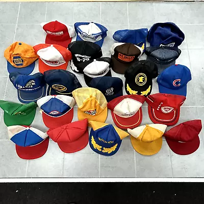 Lot 25 Vintage Trucker Hats Cap Repair Damaged Snapback Foam Mesh PLEASE READ • $20